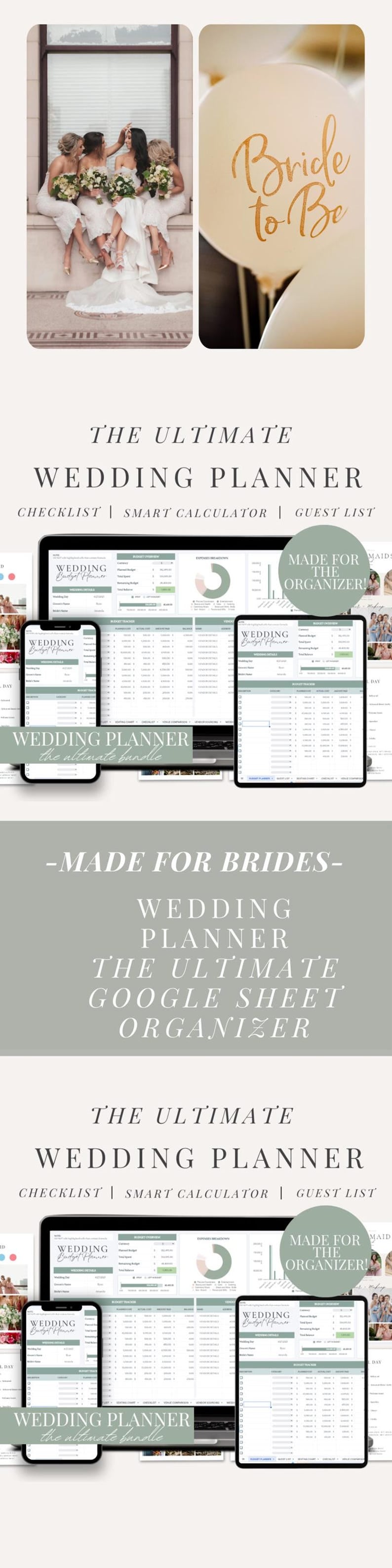 Ultimate Wedding Planner Bundle: Smart Budget, Checklist & Guest List Tracker