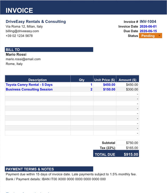 Invoice & Quote Generator
