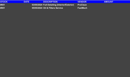Complete Vehicle Business Management System