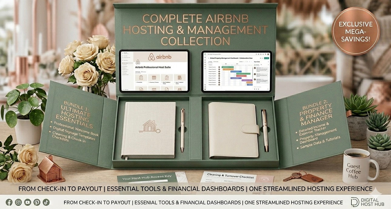 2-1 The Ultimate Airbnb Host Success Bundle: Guest Experience & Profit Tracker