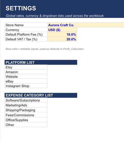 Business Finance Toolkit | Income, Tax, Invoice & Budget Planner Templates