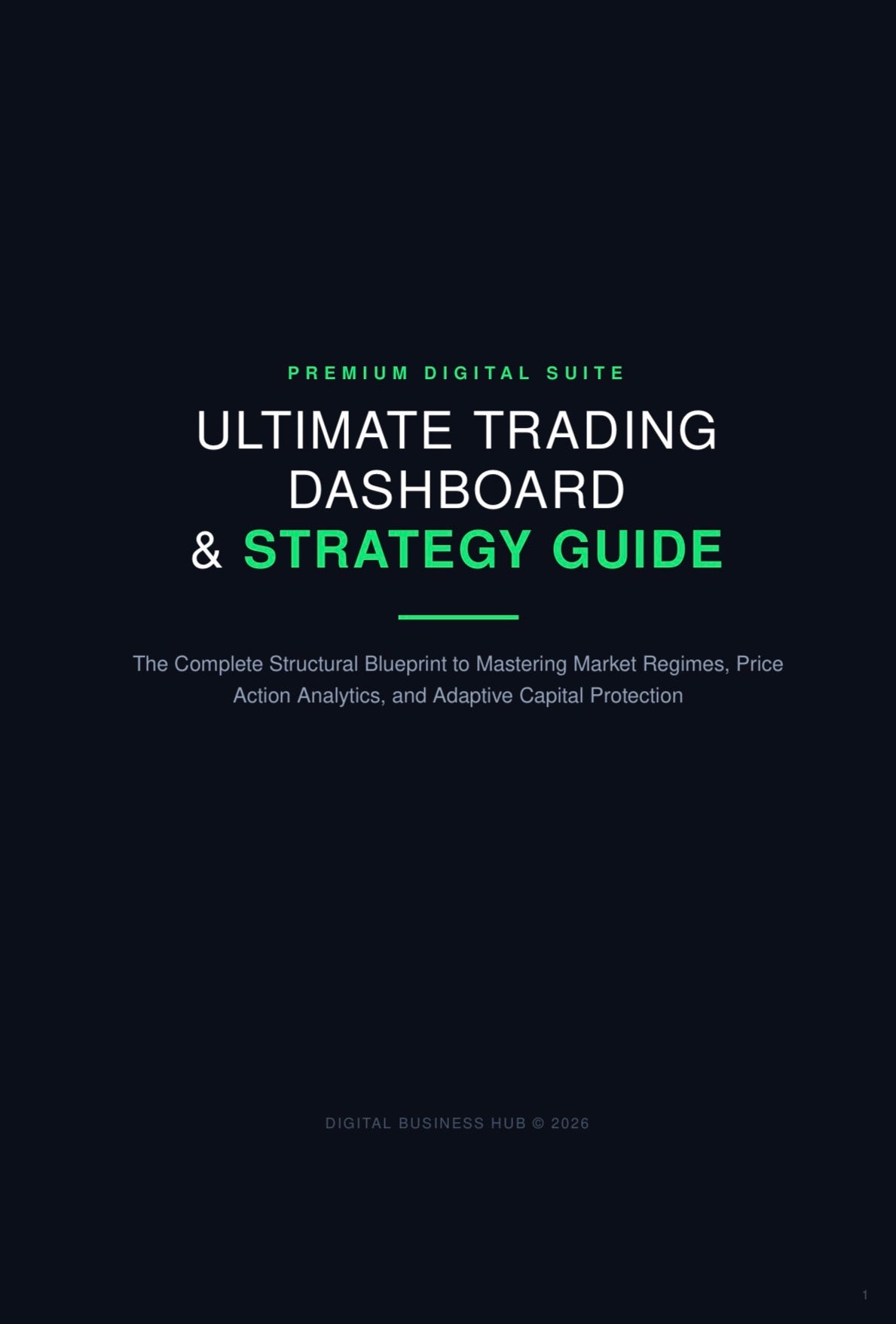 Cover of The Smart Trader’s Playbook by Digital Business Hub, featuring a modern design with trading and market imagery.