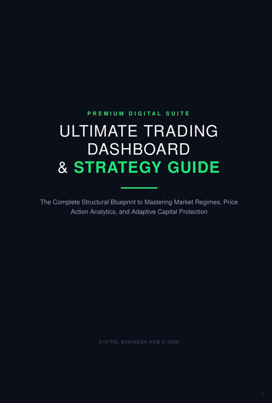 Cover of The Smart Trader’s Playbook by Digital Business Hub, featuring a modern design with trading and market imagery.
