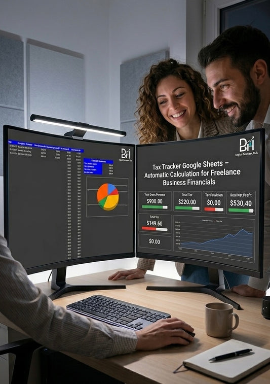 Tax Tracker Google Sheets – Automatic Calculation for Freelance Business Financials (Digital CFO)
