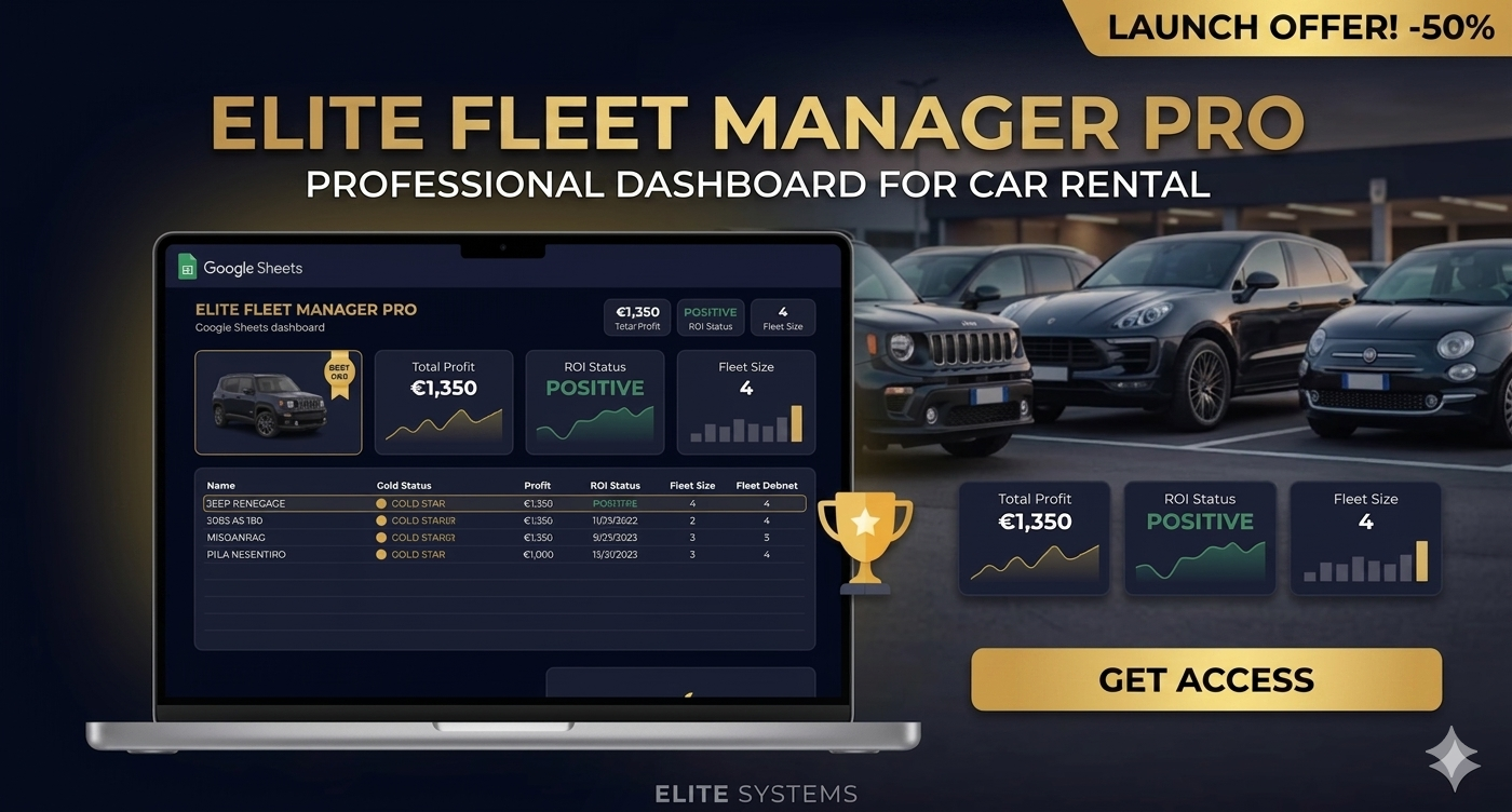 Rental Fleet Management System Pro 🏎️